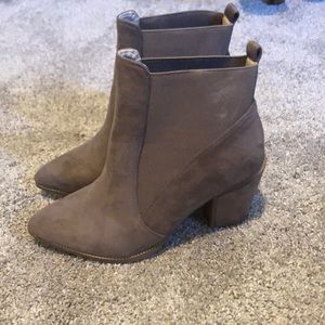 Tan booties